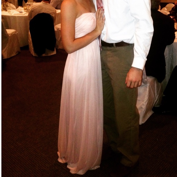 Light Pink chiffon dress. - Picture 1 of 4